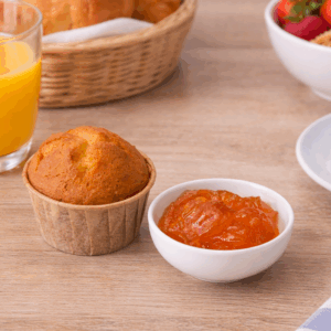 Muffin con confettura all'albicocca