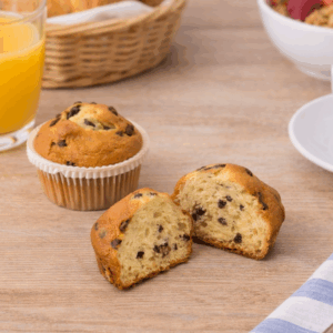 Muffin con gocce di cioccolato